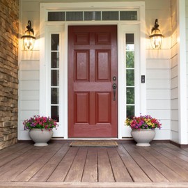 Artificial Flowers for Outdoor Indoor Garden Home Decoration, Faux Flower Daisy with Eucalyptus Leaves Fake Plants Greenery Boxwood Porch Patio, 12 Bundles