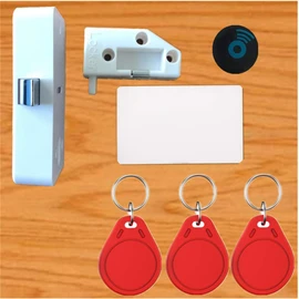Electronic Cabinet Lock，Hidden DIY/RFID Invisible Cabinet Lock，Used for Wooden Cabinet Drawer Wardrobe Letter Box