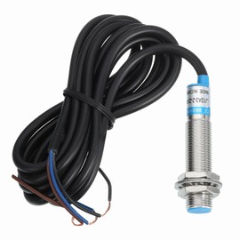 sourcing map Inductive Proximity Sensor,PNP NC M12 DC 6-36V 300mA Proximity Switch Detector Approach Sensor 2mm 3 Wire for Industrial Automation LJ12A3-2-Z/AY