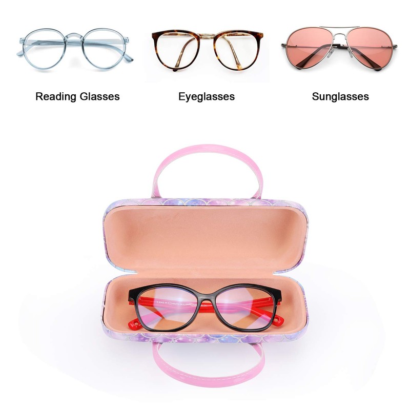 Hifot Hard Case for Glasses, purple