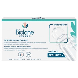 Biolane Sérum Physiologique Safety Tip+ 20 Unidoses of 5 ml