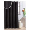 Luxury Black or White Glitter Diamante Polyester Shower Curtain with