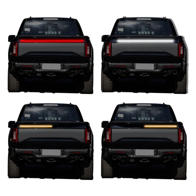 TOTMOX LED Tailgate Light Bar, 60" Triple Row LED Truck