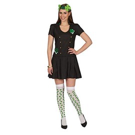 Andrea Moden – Costume Lucky Charm, Dress with Clover Appliques, St. Patricks Day, Theme Party, Carnival