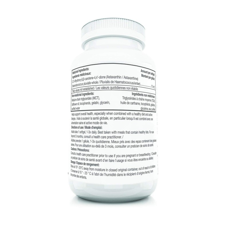 Regenurex Canadian Astaxanthin – 60 ct – 12mg – Supports