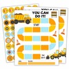 10 Construction Reward Chart with 216 Round Stickers, Incentive Behavior