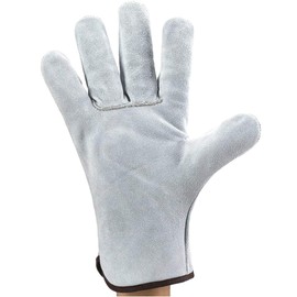 Work Gloves Protective Gloves Multi-Purpose Suede Robust Work Gloves Professional Work Gloves One Size Thick Gloves Gardening Transport Carpenters Garden Construction