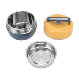 Uadme Insulated Containers,Stainless Steel Thermal Lunch Box 2 Layer, 0.8L Thermal Lunch Box Vacuum Insulated Food Jar,for School Office Work Home Picnic