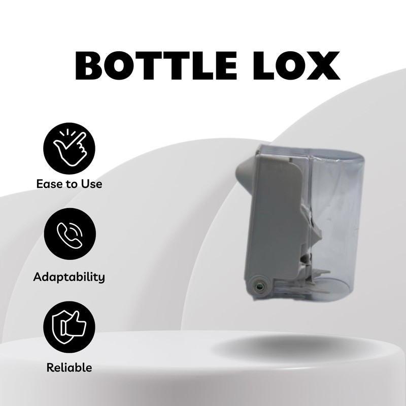 2XL Bottle Lox - 6 Bottle Locks & 1 Magnet