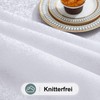 Spotjoy Tablecloth Washable Round 140 cm Polyester Table Linen Jacquard