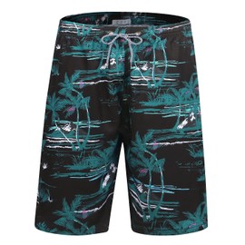 iCKER Men's Shorts, Swimming Trunks, Beach Shorts, Board Shorts, Quick-Drying for Summer
