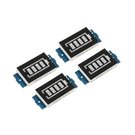 MECCANIXITY 4Pcs Battery Indicator Display Capacity 4S 16.8V LED Display Blue Battery Charge Indicator for Electric Vehicle Battery Car