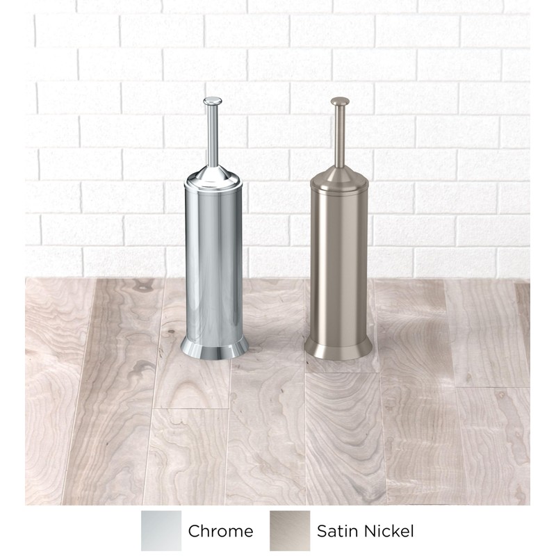 Gatco 1484 Toilet Brush and Canister, Chrome