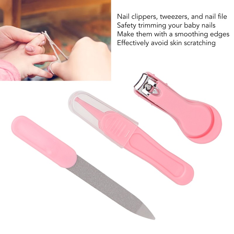 Baby Healthcare Kit Scissors Nail Clippers Tweezers Feeding Spoon Thermometer
