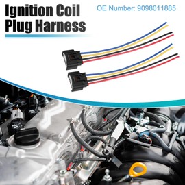 uxcell 4pcs Ignition Coil Connector for Scion TC L4 2.4L 2005-2010 for Toyota Camry L4 2.4L 2002-2010 No.9098011885