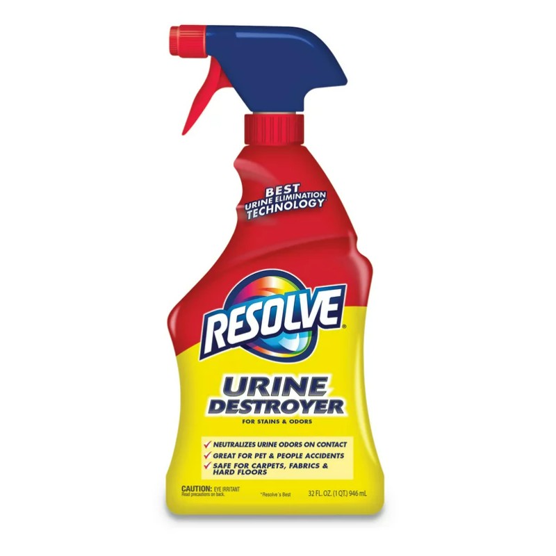 Resolve Urine Destroyer Pet Urine Stain and Odor Remover Spray,