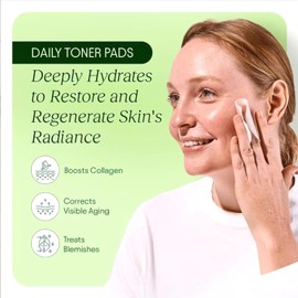 Toning Polish Pads 100 Count Snail Mucin Peptides Centella Dark Spots (2Pk)