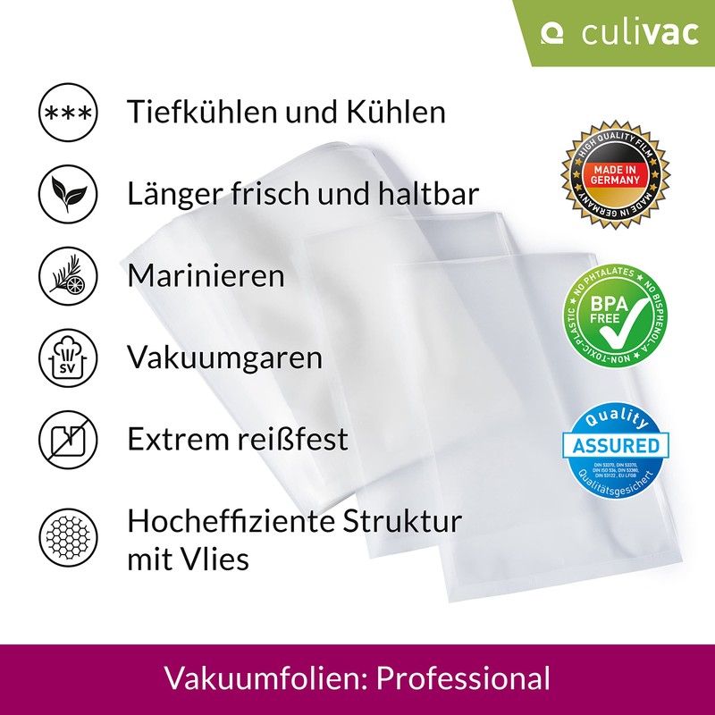 culivac Vacuum Bags Vacuum Rolls Foil Bags Foil Rolls Sous