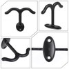 Lemecima 12 Pcs Zinc Alloy Ceiling Double Hook Cabinet Wardrobe