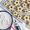 Set of 2 Footballs Cookie Cutters, 2 Pieces Bakerlogy