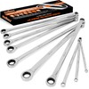 HORUSDY 10-Piece Extra Long Ratcheting Wrench Set with Tool Bag,