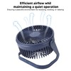 Small Air Circulator Fan 2 Adjustable Speed Blue Portable Rechargeable