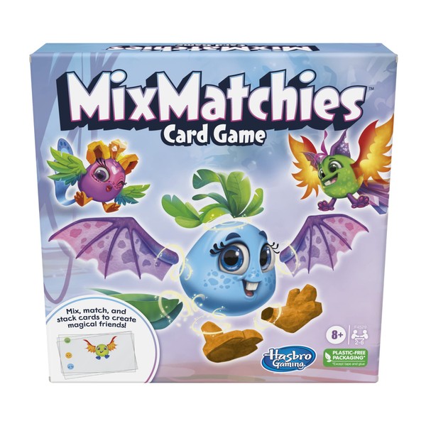 Hasbro Gaming MixMatchies Card Game, Kids Game, Family Game for Ages 8 and Up, 2 to 6 Players