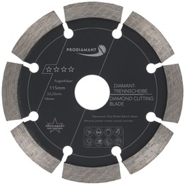 PRODIAMANT Joint Cutter Diameter 115 mm Width 10 mm for Mortar Concrete Masonry and Plaster 10 mm Diamond Segment Professional Quality