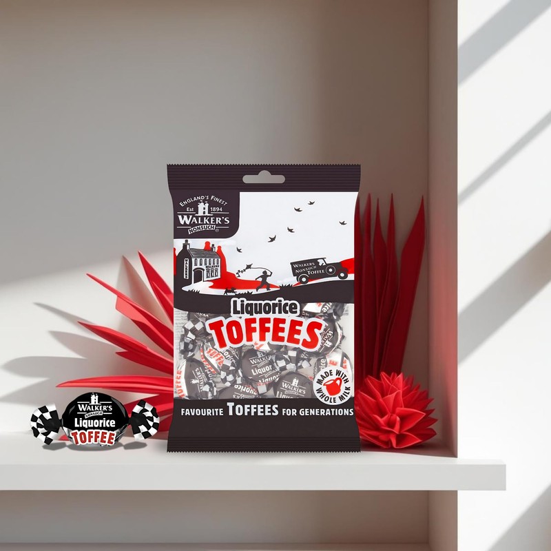 Walkers' Nonsuch Liquorice Toffees | with Condensed Milk & Black