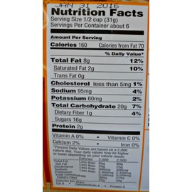 Bundle of 2: Orville Redenbacher's Poppycock Original (7oz)and Cashew Lovers(7oz)