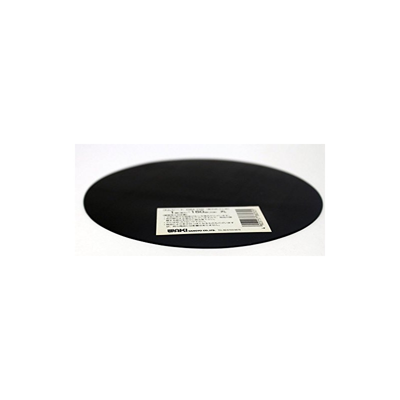 Wake Industry GM-02 Rubber Sheet, Round, Black, Thickness 0.04 x