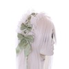 C-05-3 Light Green Maid Lolita Headband with Bow Gothic Hair