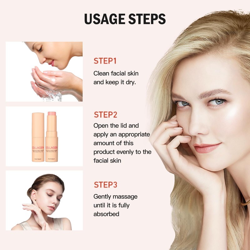 COWANIEE Pure Collagen Wand, Hydrating Eye & Lip Collagen Stick