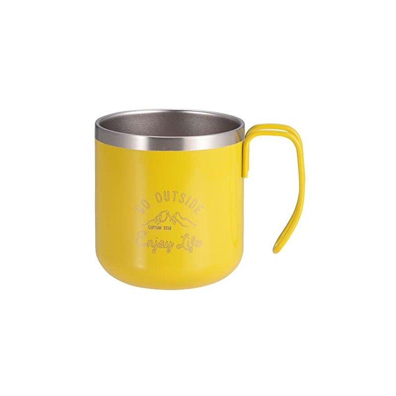 キャプテンスタッグ(CAPTAIN STAG) アウトドア コップ マグカップ マグ カップ タンブラー ダブルステンレス 真空断熱