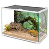AWERT 48x18 inches Foggy Forest Terrarium Background Stone Green Tree