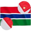 Runesol The Gambia Flag, 91x152cm, 3ft x 5ft, 4 Grommets,