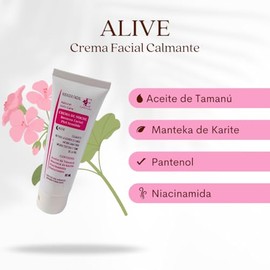 Epidermika, Crema Facial de Noche Calmante, Vegana, para Rosacea y Piel Sensible, Enrojecimiento, Piel Irritada, con Niacinamida y Karité, Antiinflamatoria, Hipoalergenica, Astringente, 80 ml.