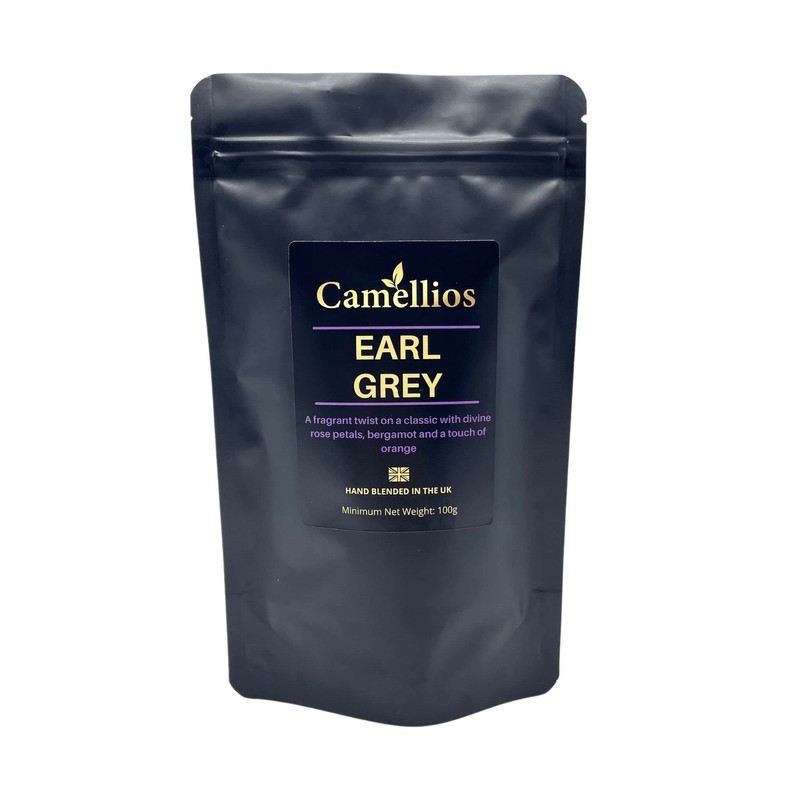Earl Grey Tea, Black Loose Leaf Tea, Camellios (100g)