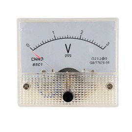 WITTKOWARE Analogue Recessed Meter with Hands 64 x 56 mm Voltmeter for DC Voltage Measuring Range 0 to 3 V/DC
