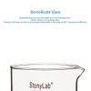 stonylab Petri Dishes with Spout and High Performance Rim, Reusable