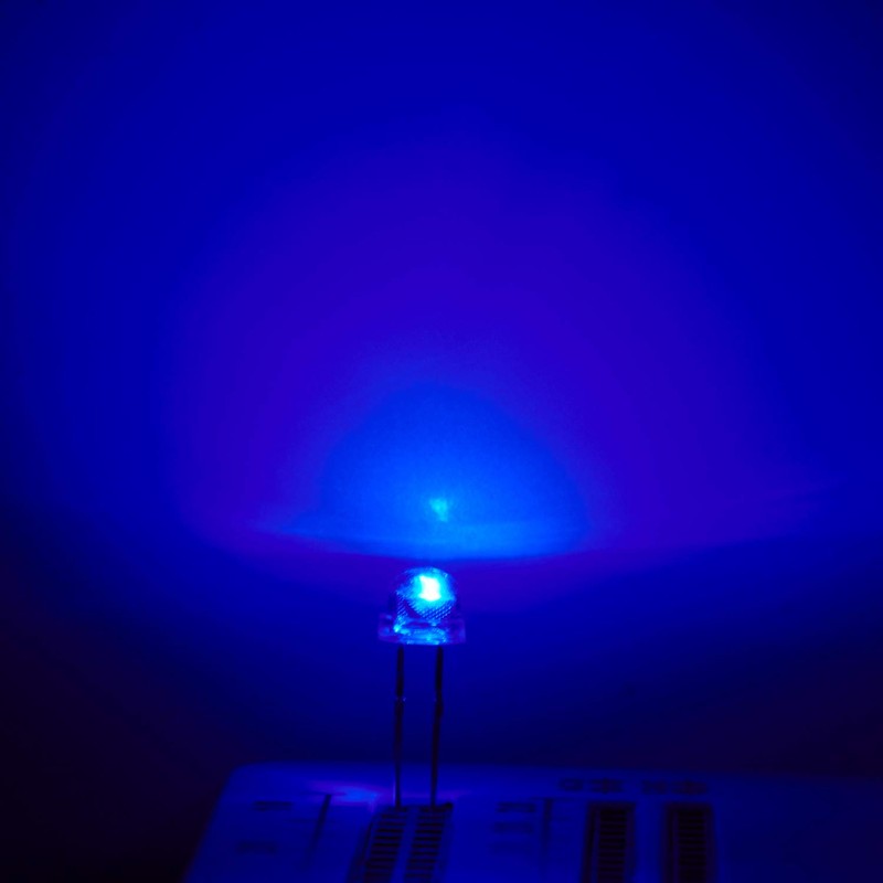 CHANZON 100 pcs 5mm RGB Multicolor Fast Blinking (Multi Color