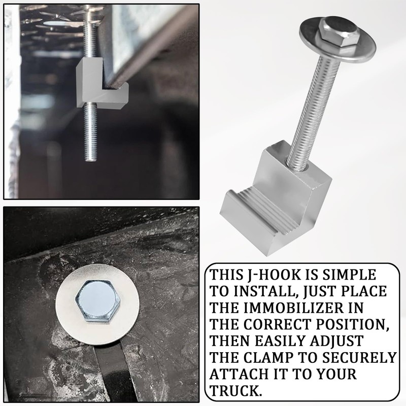 Hirificing 4PCS Truck Tool Box Mounting Kit, J Hook Truck