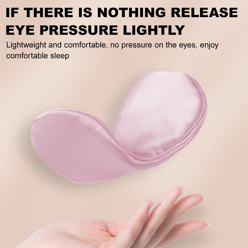 Pack of 2 Silk Sleep Mask, Soft Silk Sleeping Mask,