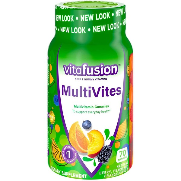 Vitafusion MULTIVITES Gummy MultiVitamins 70ct  NEW LOOK!