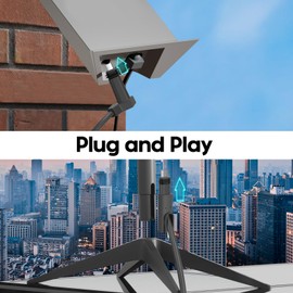 letoom Starlink Cable for Starlink Actuated Gen 2, Starlink Rectangular Satellite Replacement Cable V2 Waterproof Starlink Cables Extension Cord (30FT/9.2M)