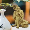 STCREE Resin Napping Indian Buddha Statue 27cm(H) Attract Wealth Lucky