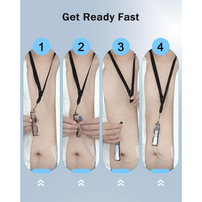Ablefector PD Catheter Holder for Shower, Compatible with Baxter 5C4482