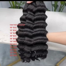 14a Grade Human Hair Bundles Bone Straight Original Burmese Curly Human Hair Wigs Bundles Supplierstyle: 1, color: loose deep 1 bundle, Stretched Length: 12 inches