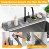 17.7inch Folding Faucet Mat for Kitchen Sink Splash Guard[7° Slope