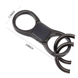 ZHjuju Metal Alloy Key Chain,with Quick-Release Spring Clip Keyrings Keychain Key Chain Ring Keyring Keyfob Key Holder Heavy Duty Car Keychain As Business Gift for Men and Women.